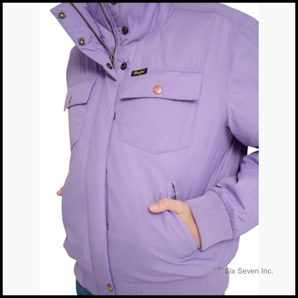 Nylon Bomber Jacket with Patchwork Lining and 4 P… - image 4